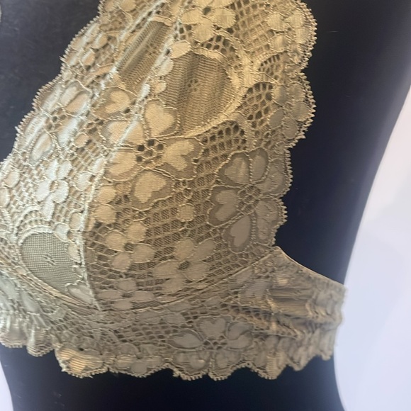 Free people olive green bralette small like new - Picture 2 of 2